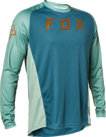 Pánský cyklistický dres s dlouhým rukávem FOX Defend LS Jersey - Slate Blue