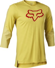 Pánský cyklistický dres FOX Flexair 3/4 Delta Jersey - pear yellow