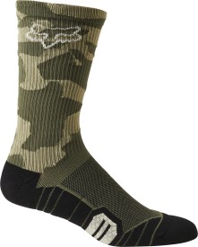 Cyklistické ponožky FOX 8" Ranger Cushion Sock - green camo
