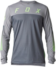 Cyklistický dres FOX Defend LS Jersey Cekt - Light Grey