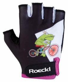 Dívčí cyklistické rukavice Roeckl Turda - black princess