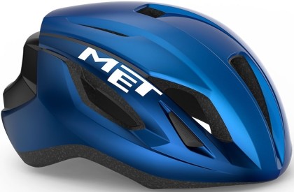 Cyklistická helma MET Strale - blue metallic glossy