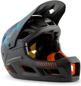 Cyklistická helma MET Parrachute MCR MIPS - black petrol blue matt