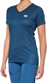 Dámský cyklistický dres s krátkým rukávem 100% Airmatic Women'S Short Sleeve Jersey Slate Blue