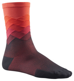 Cyklistické ponožky Mavic Cosmic Graphic Sock Fiery Red