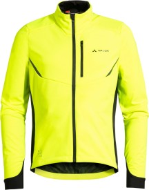 Pánská cyklistická softshellová bunda Vaude Men's Kuro Softshell Jacket - neon yellow