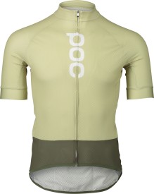 Cyklistický dres POC M's Essential Road Logo Jersey - prehnite green/epidote green