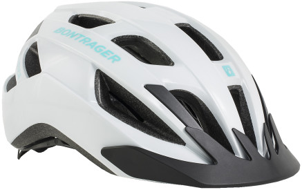Cyklistická helma Bontrager Solstice Bike Helmet - white/miami green