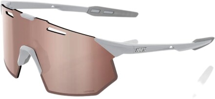 Sluneční brýle 100% Hypercraft Sq - Matte Stone Grey - Hiper Crimson Silver Mirror Lens