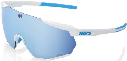 Sluneční brýle 100% Racetrap 3.0 - Movistar Team White - HiPER Blue Multilayer Mirror Lens