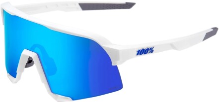 Sluneční brýle 100% S3 - Matte White - Hiper Blue Multilayer Mirror Lens