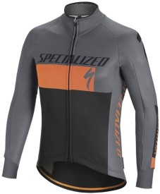 Cyklistická bunda Specialized Element Rbx Comp Logo Jacket - grey/orange/black