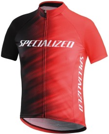 Dětský cyklistický dres Specialized Rbx Comp Logo Faze Jersey SS Yth - rocket red/black