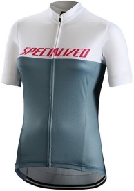 Dámský cyklistický dres Specialized Rbx Comp Logo Team Jersey SS Wmn - storm grey/white/acid red