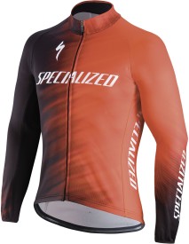 Cyklistický dres Specialized Therminal SL Team Expert Jersey LS - rocket red/black faze