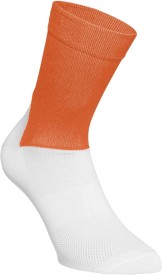 Cyklistické ponožky POC Essential Road Sock - Zink Orange/Hydrogen White