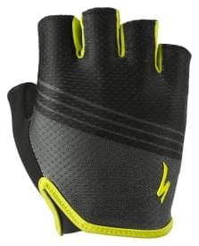 Cyklistické rukavice Specialized BG Grail - black/hyper green