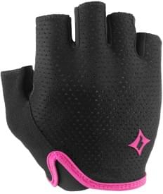 Dámské cyklistické rukavice Specialized Body Geometry Grail Wmn SF - black/pink