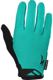 Dámské cyklistické rukavice Specialized Women's Body Geometry Sport Gel Glove Long Fingers - acid mint
