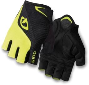 Cyklistické rukavice Giro Bravo - black/highlight yellow
