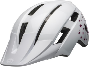 Dětská cyklistická helma Bell Sidetrack II Child-White Stars