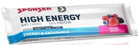 Energetická tyčinka Sponser High Energy Bar-berry