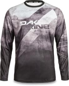 Pánský cyklistický dres s dlouhým rukávem Dakine Thrillium L/S Jersey - black/white