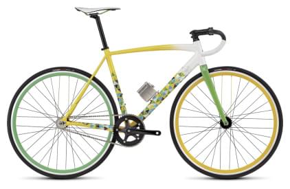Silniční kolo Specialized Langster Rio – white/yellow/green