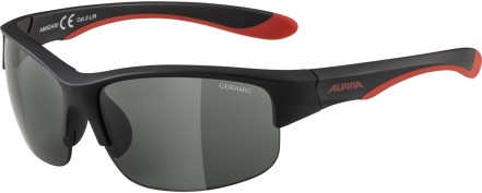 Dětské sluneční brýle Alpina Flexxy Youth HR  - black matt/red