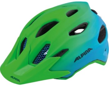 Dětská cyklistická helma Alpina Carapax Jr. Flash - green/blue