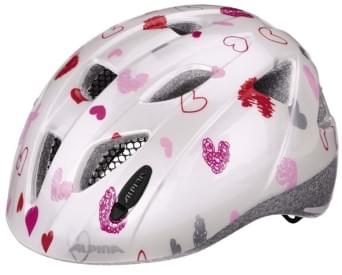 Dětská cyklistická helma Alpina Ximo - white hearts
