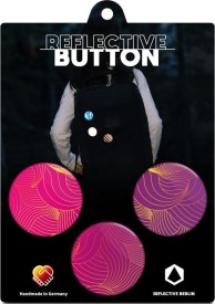 Reflexní butonky Reflective Berlin Reflective Buttons - Purple & Gold