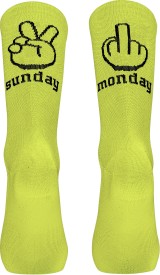 Cyklistické ponožky Northwave Sunday Monday Sock - yellow fluo