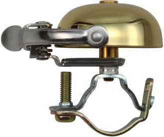 Zvonek Crane Bell Mini Suzu Bell W/ Steel Band Mount - Gold