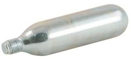 CO2 bombička Lezyne 20g Bulk Silver/W/Pad Print