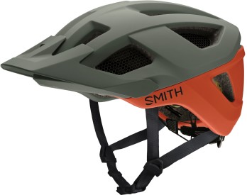 Cyklistická helma Smith Session MIPS - matte sage - red rock