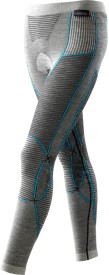 Dámské funkční spodky Apani Merino By X-Bionic Fastflow Pants Long Women - Black/Grey/Tourquoise