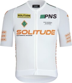 Cyklistický dres Pas Normal Studios Mens Solitude Jersey Logo – White
