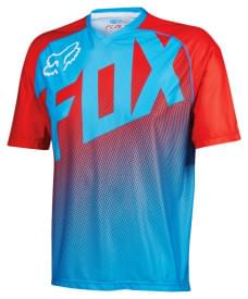 Cyklistický dres Fox Flow Ss Jersey - cyan