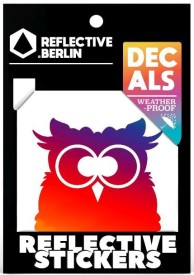 Reflexní nálepky Reflective Berlin Reflective Decals - Owl - rainbow