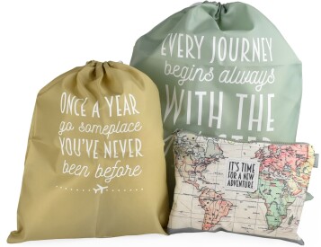 Set cestovních vaků Legami Set Of Three Travel Bags