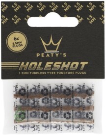 Knôty na opravu bezdušových plášťov Peaty's Holeshot Tubeless Puncture Plugger Refill Pack (6x1.5mm)