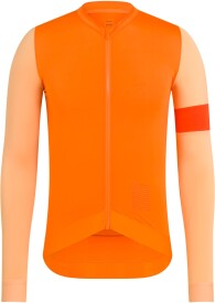 Pánský cyklistický dres Rapha Pro Team Long Sleeve Training Jersey - orange/peach
