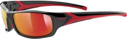 Sluneční brýle Uvex Sportstyle 211 - black red/mirror red