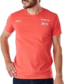 Týmové triko Santini Trek Segafredo Road Men's T-Shirt - Radioactive Coral