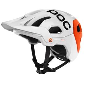 Cyklistická helma POC Tectal Race - white/orange