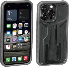 Cyklistický obal na telefon Topeak RideCase pro iPhone 13 Pro - Black/Gray
