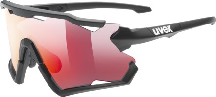 Sluneční brýle Uvex Sportstyle 228 Set - black mat/mirror red