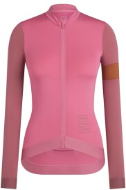 Dámský cyklistický dres Rapha Women's Pro Team Long Sleeve Training Jersey - Dusty Pink/Rose Brown