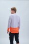 Cyklistický dres POC MTB Pure LS Jersey - Granite Grey/Zink Orange
